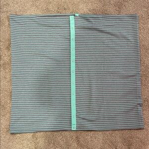 lululemon athletica Striped Scarf in Gray and Mint